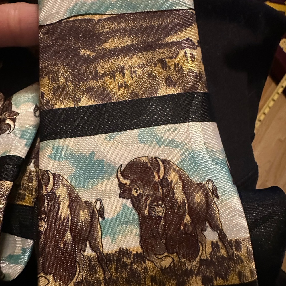 NEW w Tag / Vintage Steven Harris Buffalo Tie - Picture 8 of 10